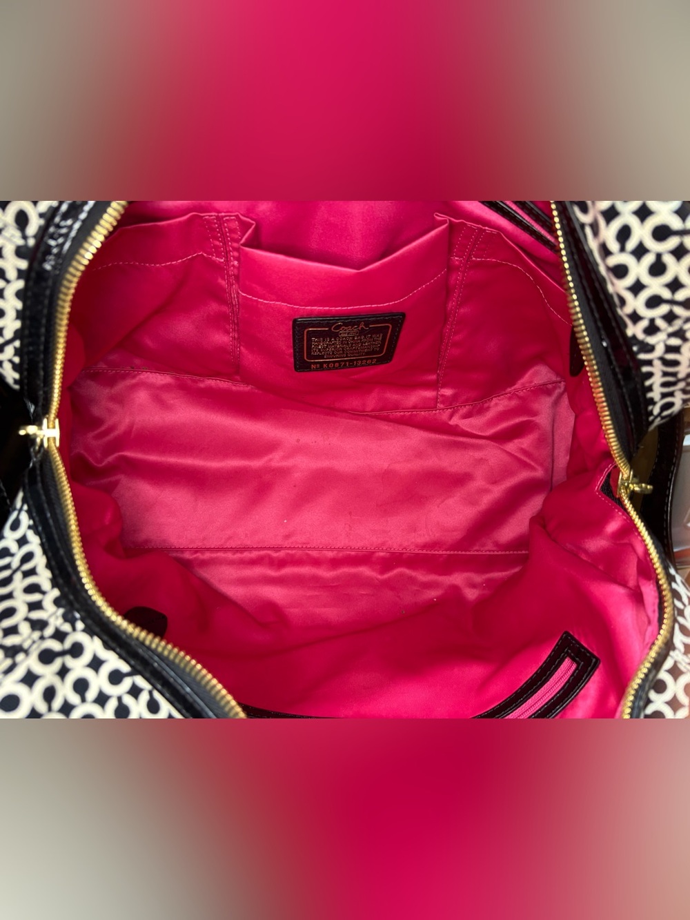 Coach Penelope Op Art Travel Tote - Picture 11 of 12